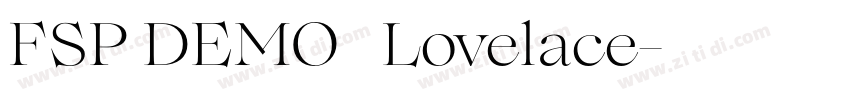 FSP DEMO   Lovelace字体转换